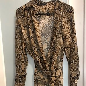 Zara Snake Print Top